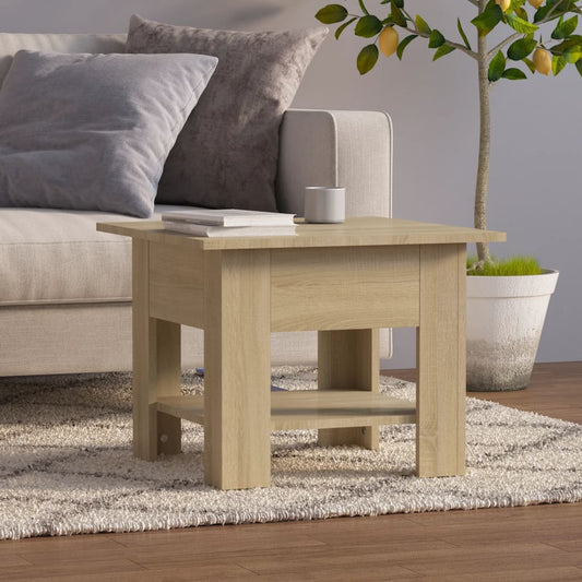 Coffee Table Sonoma Oak 55x55x42 cm Engineered Wood Coffee Table Sonoma Oak 55x55x42 cm Engineered Wood