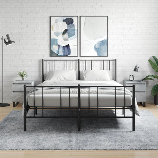 Bedside Cabinets 2 pcs Concrete Grey 40x35x50 cm Engineered Wood Bedside Cabinets 2 pcs Concrete Grey 40x35x50 cm Engineered Wood