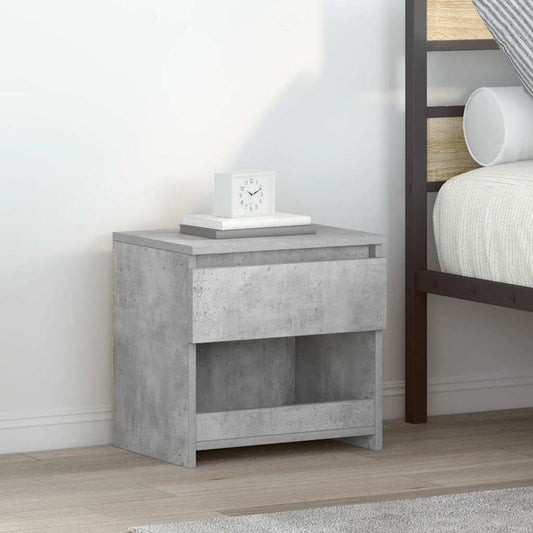 Bedside Cabinet Concrete Grey 40x30x39 cm Engineered Wood Bedside Cabinet Concrete Grey 40x30x39 cm Engineered Wood