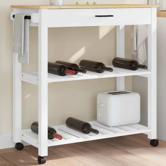 Kitchen Trolley "MONZA" 84x40x88,5 cm Solid Wood Pine Kitchen Trolley "MONZA" 84x40x88,5 cm Solid Wood Pine