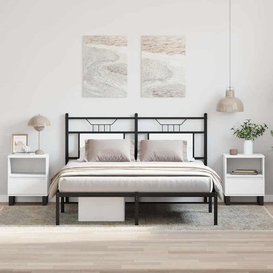 Bedside Cabinets 2 pcs White 40x35x50 cm Engineered Wood Bedside Cabinets 2 pcs White 40x35x50 cm Engineered Wood