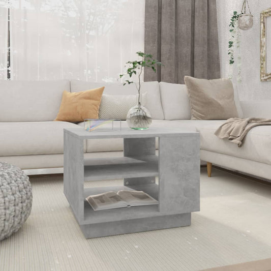 Coffee Table Concrete Grey 55x55x43 cm Engineered Wood Coffee Table Concrete Grey 55x55x43 cm Engineered Wood