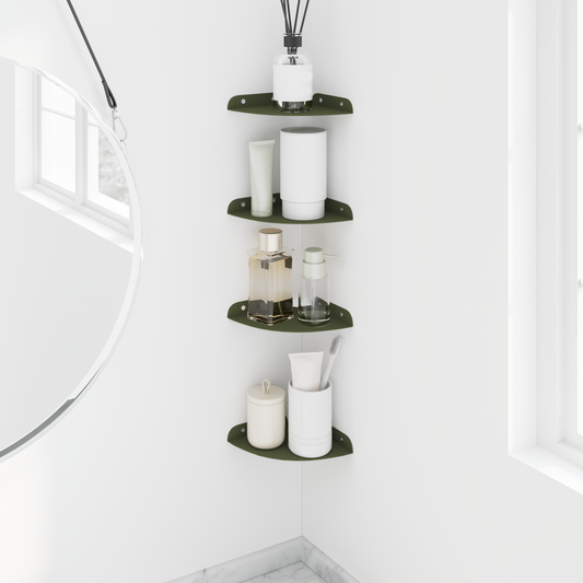 Floating Shelf with Shelf 4 pcs Olive Green 15 x 15 x 2 cm Floating Shelf with Shelf 4 pcs Olive Green 15 x 15 x 2 cm