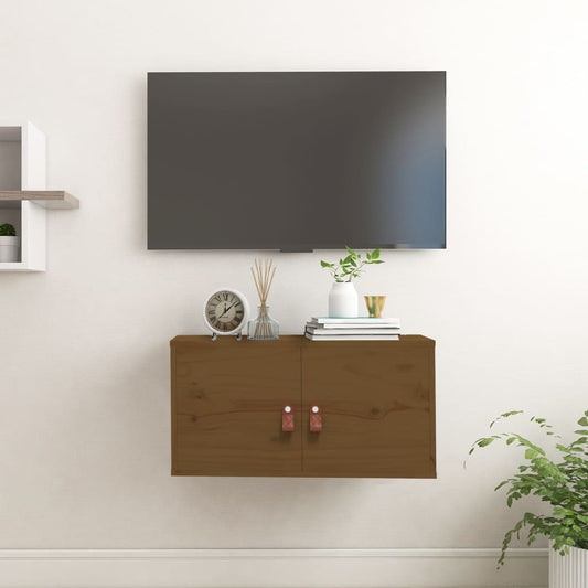 Wall Cabinet Honey Brown 60x30x30 cm Solid Wood Pine Wall Cabinet Honey Brown 60x30x30 cm Solid Wood Pine
