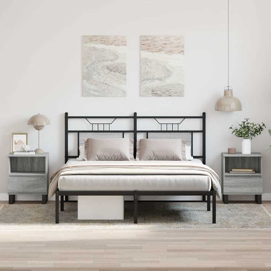 Bedside Cabinets 2 pcs Grey Sonoma 40x35x50 cm Engineered Wood Bedside Cabinets 2 pcs Grey Sonoma 40x35x50 cm Engineered Wood
