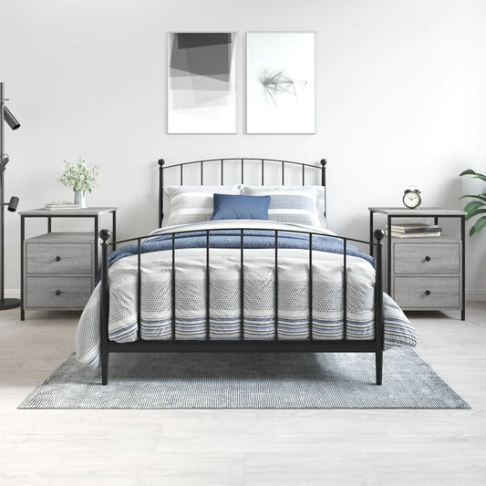 Bedside Cabinets 2 pcs Grey Sonoma 44x45x60 cm Engineered Wood Bedside Cabinets 2 pcs Grey Sonoma 44x45x60 cm Engineered Wood