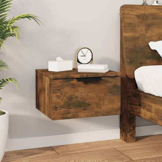 Wall-mounted Bedside Cabinet Smoked Oak 34x30x20 cm Wall-mounted Bedside Cabinet Smoked Oak 34x30x20 cm