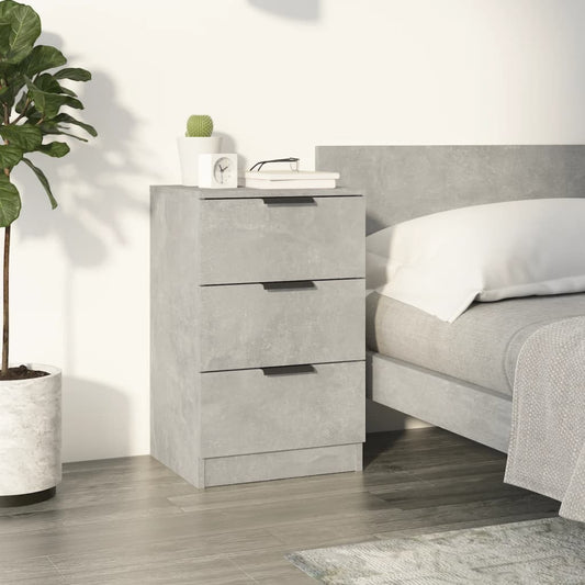 Bedside Cabinet Concrete Grey 40x36x65 cm Bedside Cabinet Concrete Grey 40x36x65 cm