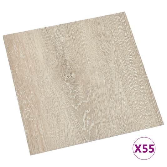 Flooring Planks 55 pcs Beige 5.11 m² PVC Flooring Planks 55 pcs Beige 5.11 m² PVC