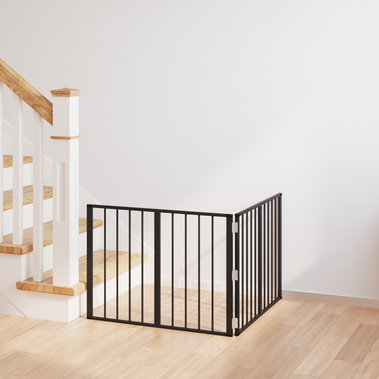 Dog Gate 2 pcs Black 80 x 60 cm Galvanised Steel Dog Gate 2 pcs Black 80 x 60 cm Galvanised Steel