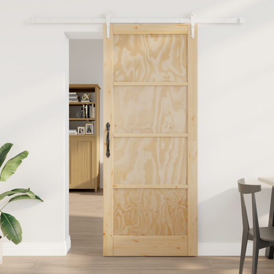Sliding Door ORKDAL Natural and White 86 x 211 cm Sliding Door ORKDAL Natural and White 86 x 211 cm