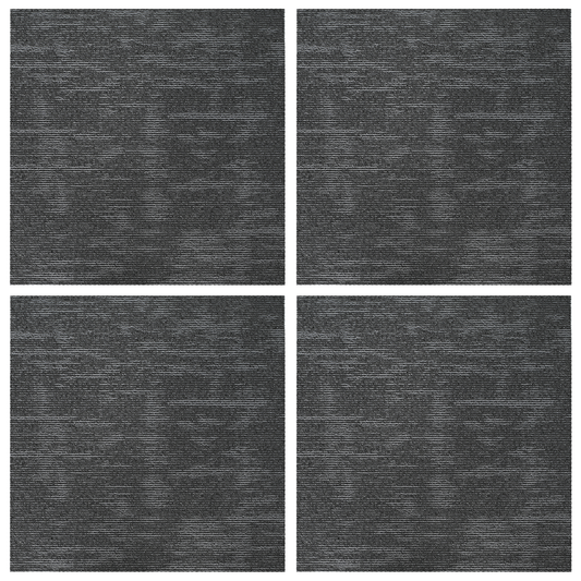 Carpet Tile Charcoal Grey 50 x 50 cm 4 pcs PP and Bitumen Carpet Tile Charcoal Grey 50 x 50 cm 4 pcs PP and Bitumen