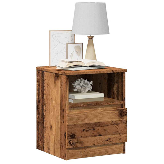 Bedside Cabinets 2 pcs Old Wood 40x40x50 cm Engineered Wood Bedside Cabinets 2 pcs Old Wood 40x40x50 cm Engineered Wood
