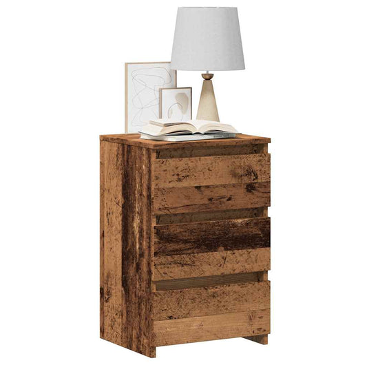 Bedside Cabinet Old Wood 40x35x62.5 cm Engineered Wood Bedside Cabinet Old Wood 40x35x62.5 cm Engineered Wood
