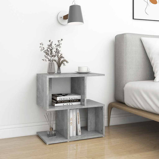 Bedside Cabinet Concrete Grey 50x30x51.5 cm Engineered Wood Bedside Cabinet Concrete Grey 50x30x51.5 cm Engineered Wood