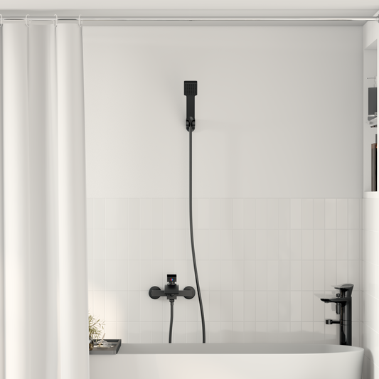 Shower Head Set Black G 1 / 2 inches Shower Head Set Black G 1 / 2 inches