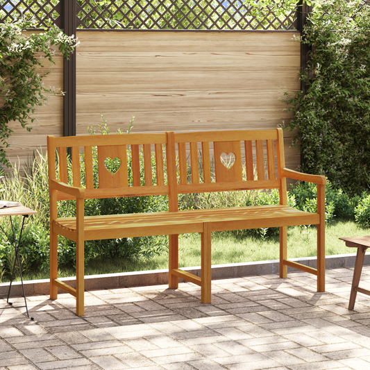 Outdoor Bench Natural 150 x 55.5 x 90 cm Solid Acacia Wood Outdoor Bench Natural 150 x 55.5 x 90 cm Solid Acacia Wood