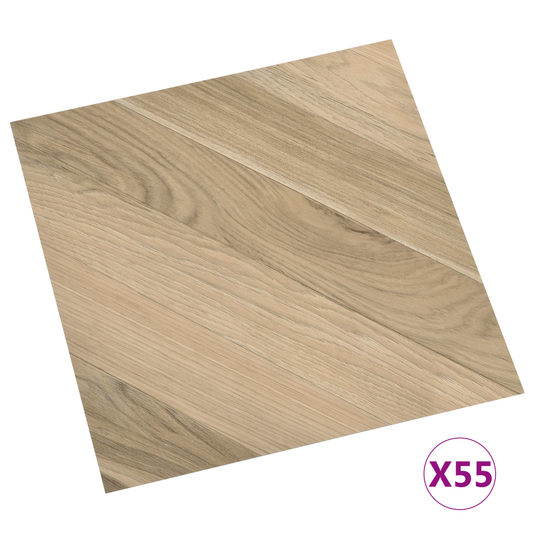 Flooring Planks 55 pcs Brown 5.11 m² PVC Flooring Planks 55 pcs Brown 5.11 m² PVC