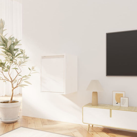 Wall Cabinet White 30x30x40 cm Solid Wood Pine Wall Cabinet White 30x30x40 cm Solid Wood Pine