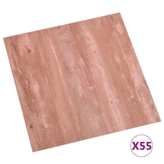 Flooring Planks 55 pcs Red 5.11 m² PVC Flooring Planks 55 pcs Red 5.11 m² PVC