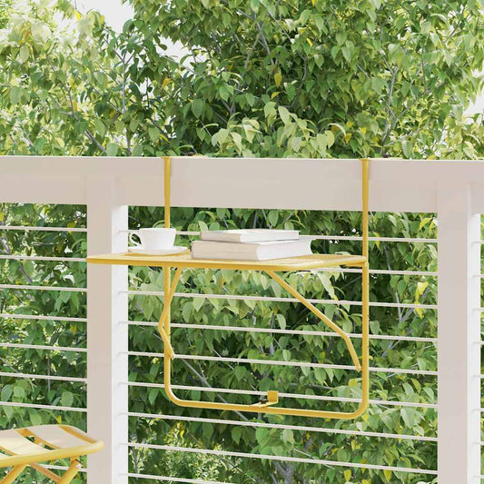 Balcony Table Gold 60x40 cm Steel Balcony Table Gold 60x40 cm Steel
