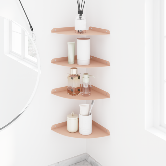 Floating Shelf with Shelf 4 pcs Pink 24 x 24 x 2 cm Floating Shelf with Shelf 4 pcs Pink 24 x 24 x 2 cm