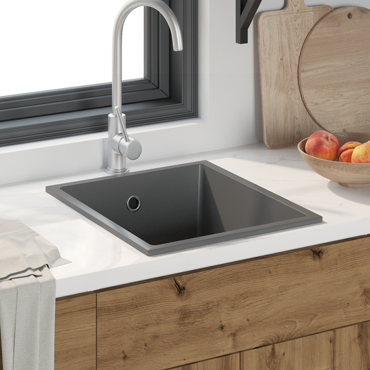 Kitchen Sink Grey 38 x 44 x 20 cm Granite Kitchen Sink Grey 38 x 44 x 20 cm Granite