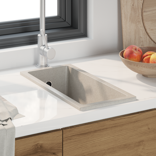 Kitchen Sink Beige 21 x 44 x 14 cm Granite Kitchen Sink Beige 21 x 44 x 14 cm Granite