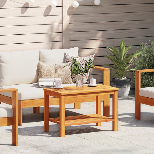 Side Table Oil Natural 70 x 40 x 45 cm Solid Acacia Wood Side Table Oil Natural 70 x 40 x 45 cm Solid Acacia Wood