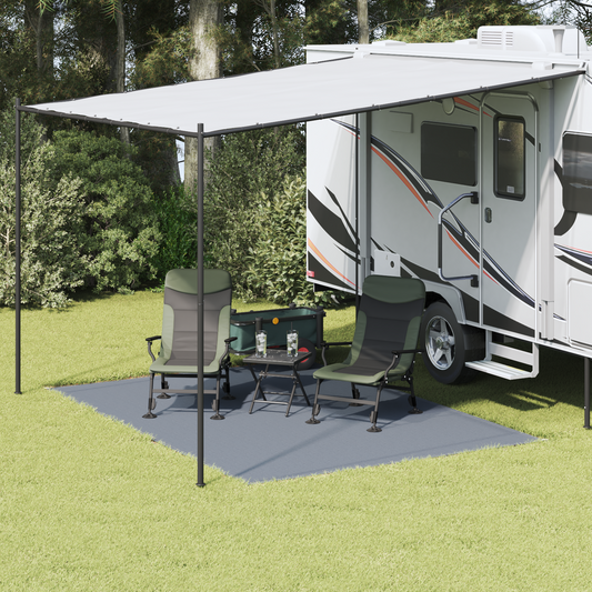 Tent Carpet Folding Blue and Grey 350 x 250 cm Polyethylene Tent Carpet Folding Blue and Grey 350 x 250 cm Polyethylene