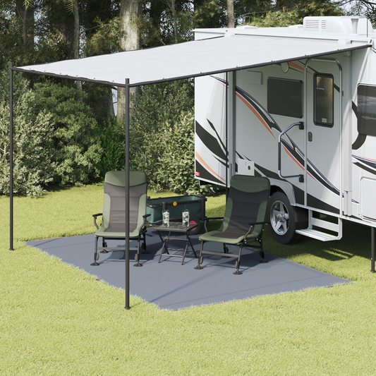 Tent Carpet Folding Blue and Grey 400 x 250 cm Polyethylene Tent Carpet Folding Blue and Grey 400 x 250 cm Polyethylene