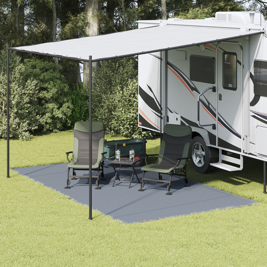 Tent Carpet Folding Blue and Grey 450 x 250 cm Polyethylene Tent Carpet Folding Blue and Grey 450 x 250 cm Polyethylene