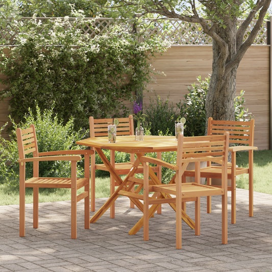Chair 4 pcs Brown 56 x 55 x 90.5 cm Solid Teak Wood Chair 4 pcs Brown 56 x 55 x 90.5 cm Solid Teak Wood