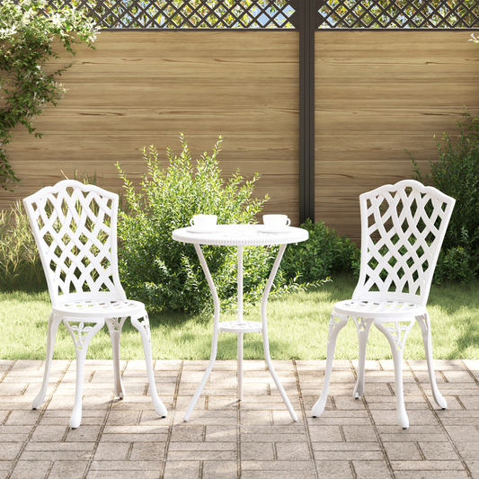 Garden Chair 2 pcs White 39 x 40 x 87cm Aluminium Garden Chair 2 pcs White 39 x 40 x 87cm Aluminium