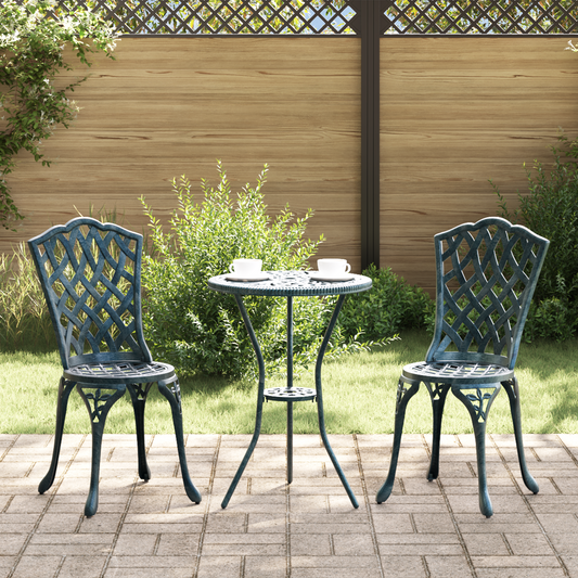 Garden Chair 2 pcs Green 39 x 40 x 87cm Aluminium Garden Chair 2 pcs Green 39 x 40 x 87cm Aluminium