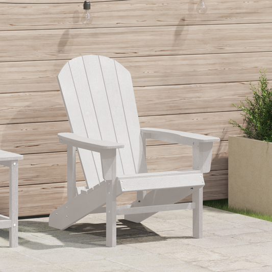 Adirondack Chair White 82 x 74 x 92 cm HDPE Adirondack Chair White 82 x 74 x 92 cm HDPE