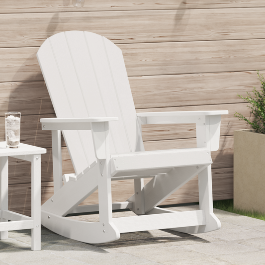 Adirondack Rocking Chair White 92 x 73.5 x 92 cm HDPE Adirondack Rocking Chair White 92 x 73.5 x 92 cm HDPE