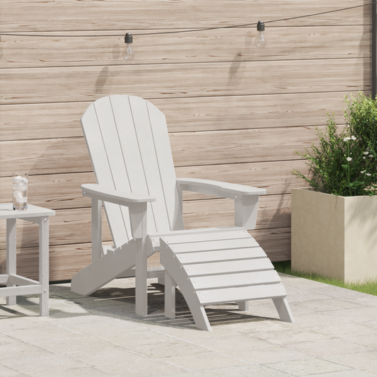 Adirondack Chair White 82 x 74 x 92 cm HDPE Adirondack Chair White 82 x 74 x 92 cm HDPE