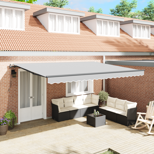 Awning Frame Anthracite 4.5 x 2.5 m Aluminium Awning Frame Anthracite 4.5 x 2.5 m Aluminium