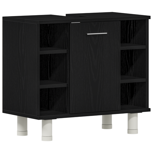 Bathroom Cabinet Black Oak 60 x 32 x 54 cm Engineered Wood Bathroom Cabinet Black Oak 60 x 32 x 54 cm Engineered Wood