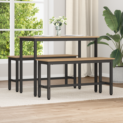 Dining Bench 2 pcs Artisan Oak 100 x 32.5 x 48.5 cm