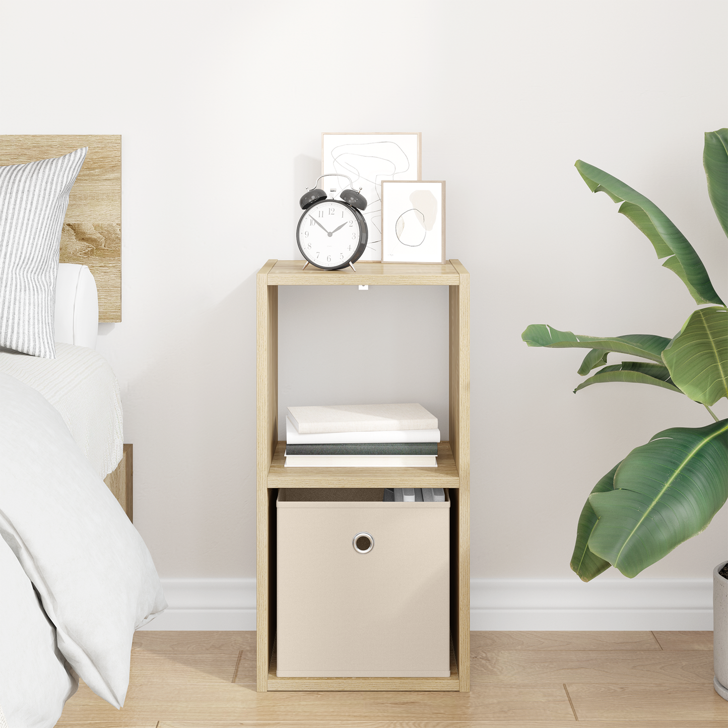 Bedside Table Sonoma Oak 30.5 x 27 x 59.5 cm Engineered Wood