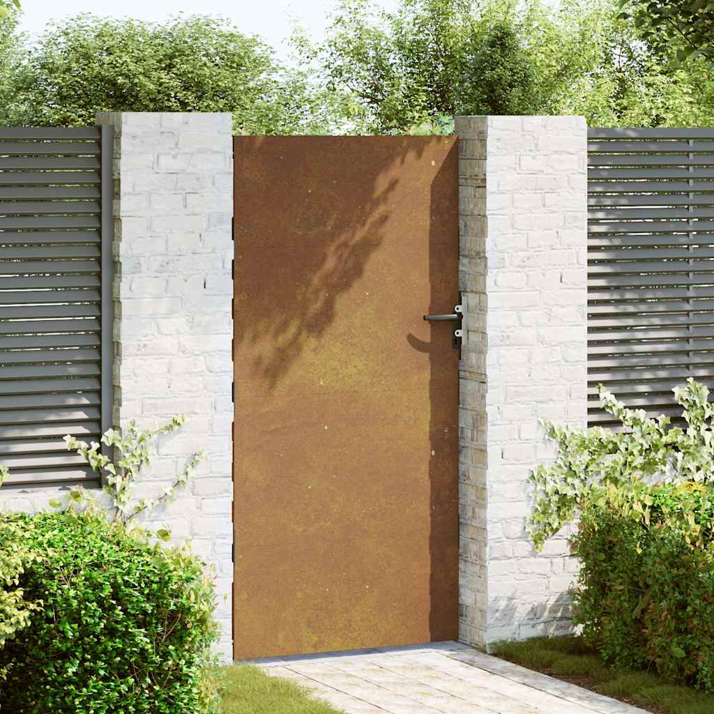 Garden Gate 85x200 cm Corten Steel