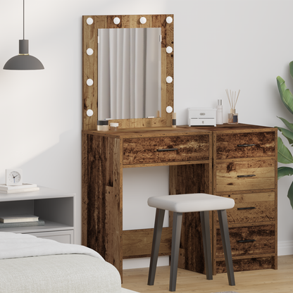 Dressing Table Old Wood 50 x 41 x 135 cm Engineered Wood