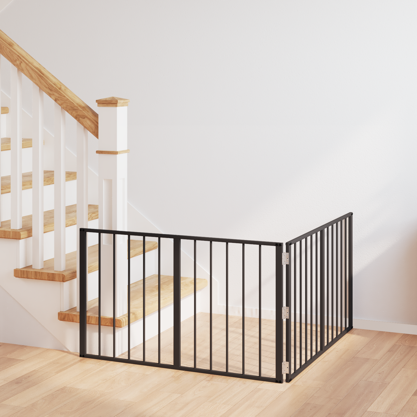 Dog Gate 2 pcs Black 100 x 60 cm Galvanised Steel