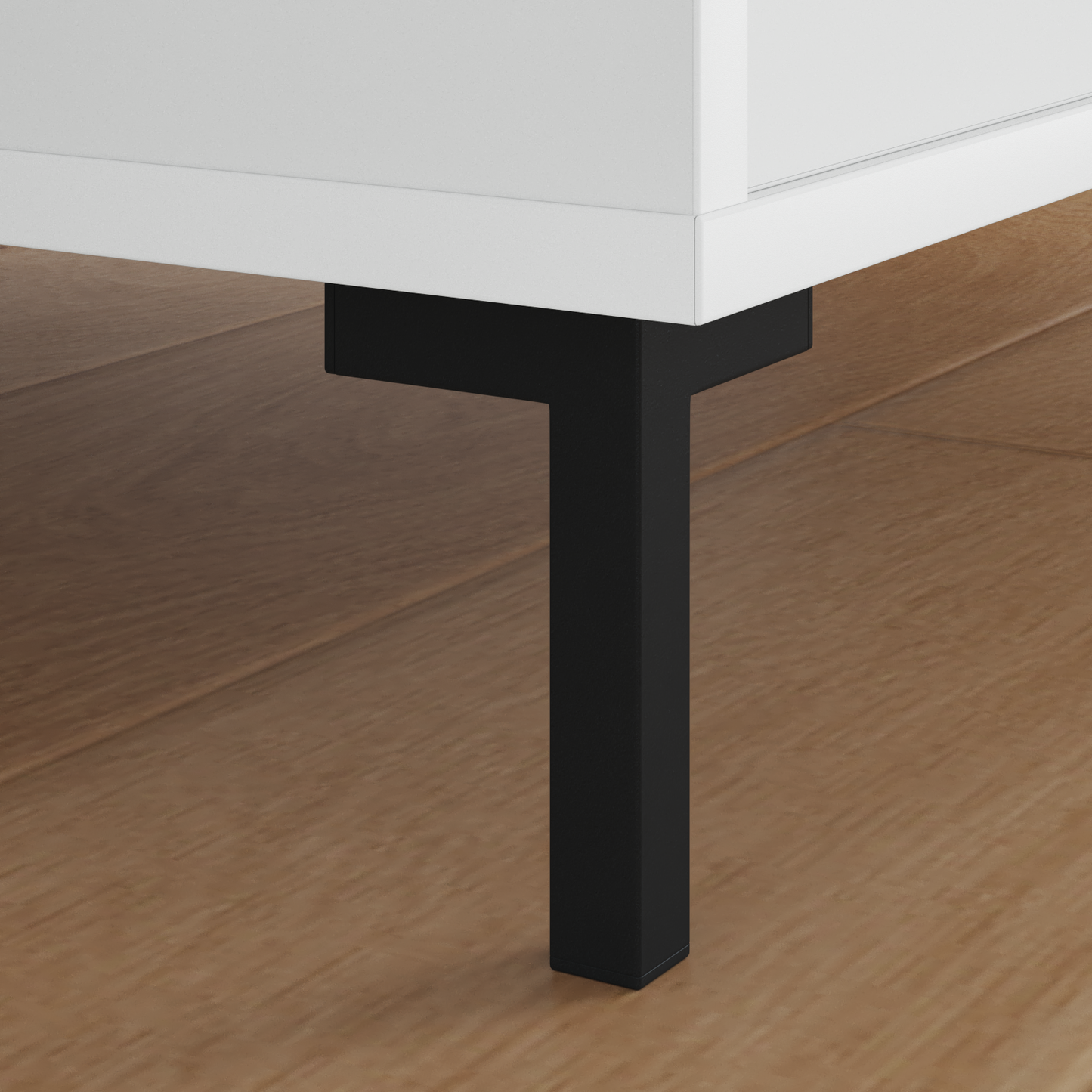 Standing Feet 2 pcs Black 57 x 57 x 100 mm Iron