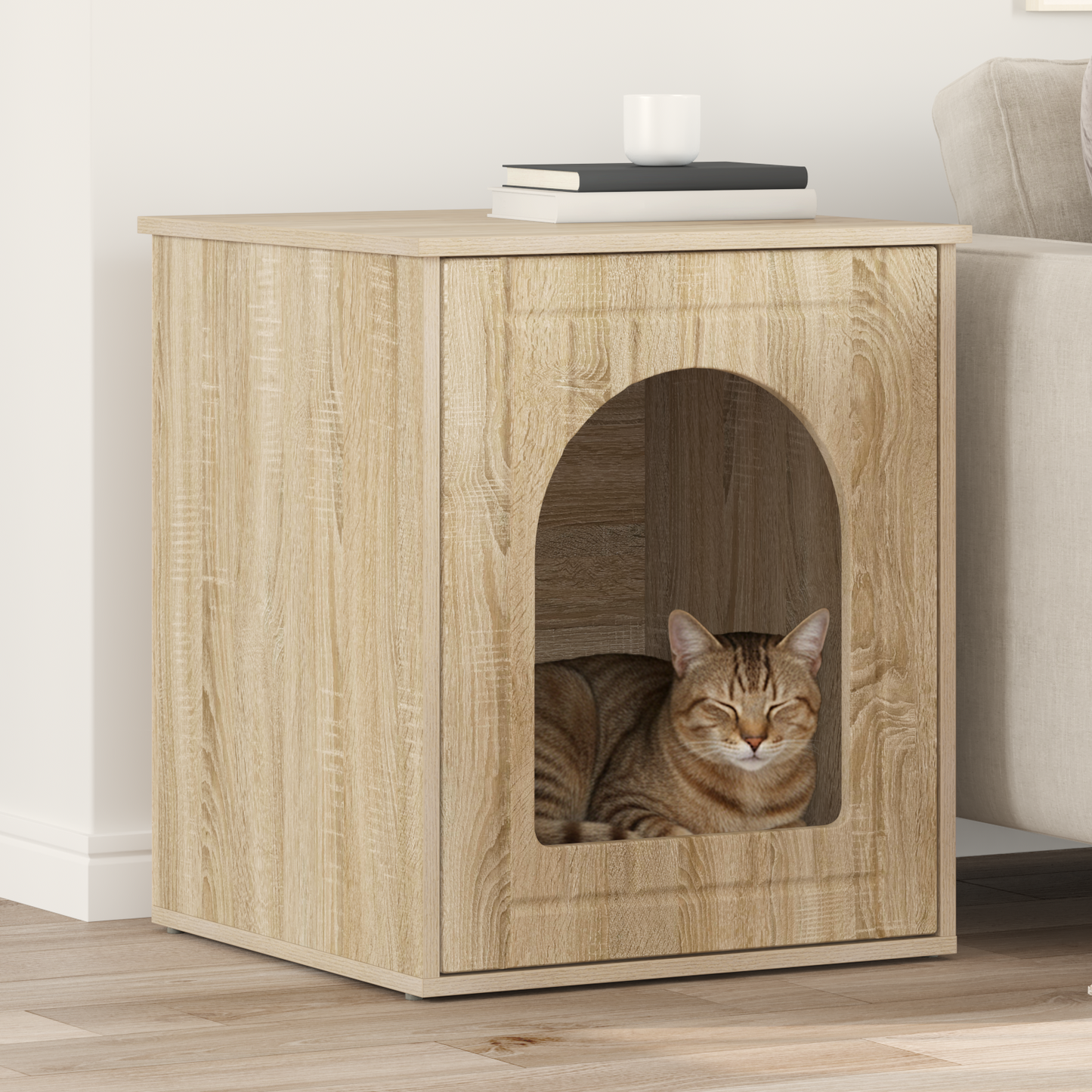 Cat House Sonoma 53 x 52 x 62 cm Engineered Wood