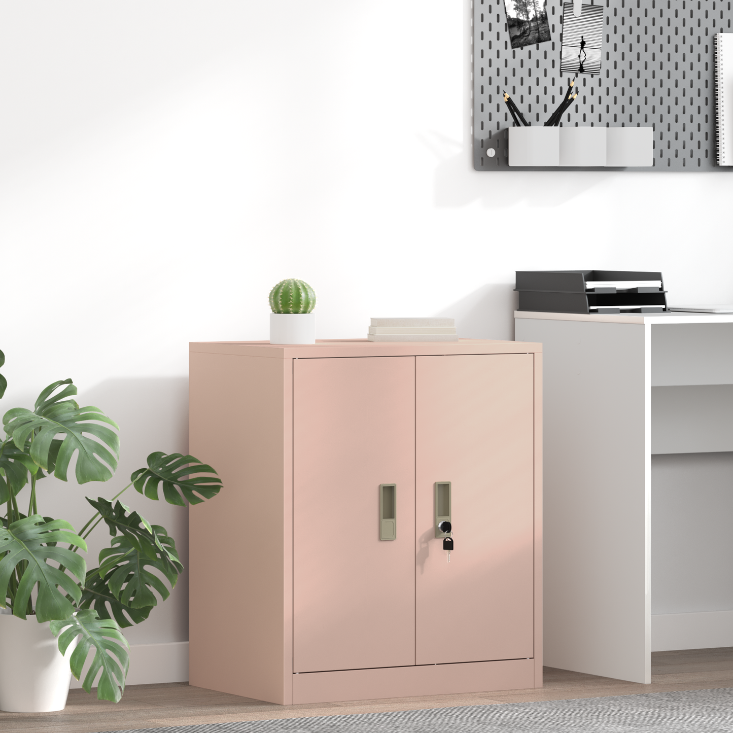Storage Cabinet Pink 60 x 40 x 70 cm Steel