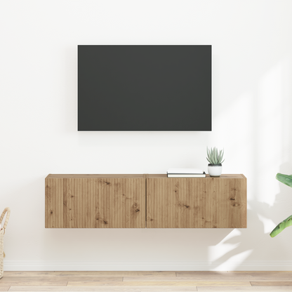TV Wall Cabinet 2 pcs Artisian Oak 60 x 31 x 29.5 cm