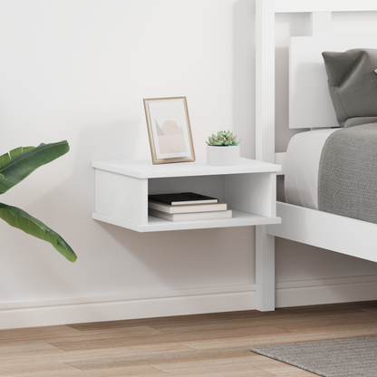 Bedside Table 2 pcs White 40 x 31 x 15 cm Engineered Wood